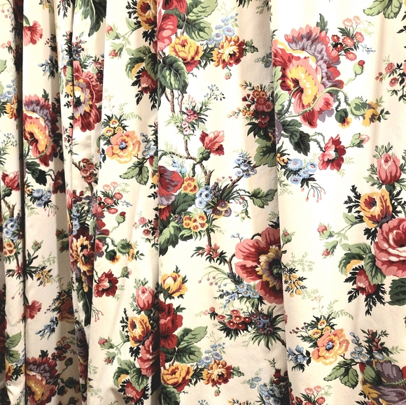 unbranded Other - Vintage Floral Drapes- 4 Gorgeous, Large Panels